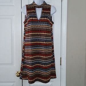 Beige by ECI multicolor sheath dress Sz S